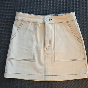 Zara Tan Mini Skirt Casual Workwear